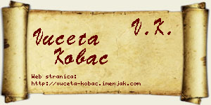 Vuceta Kobac vizit kartica